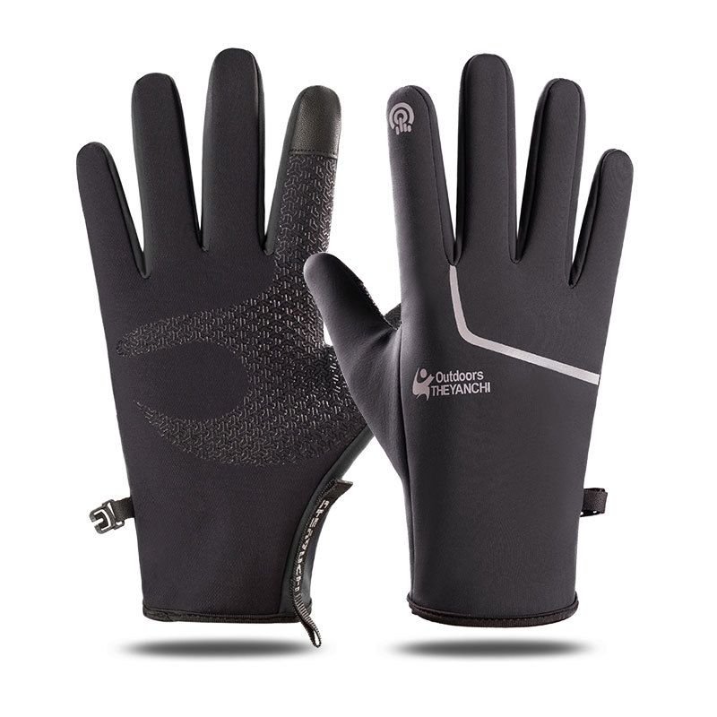 Winter Waterproof Touch Screen Outdoor Windproof Warm Sports Fleece Mountaineering Ski Gloves