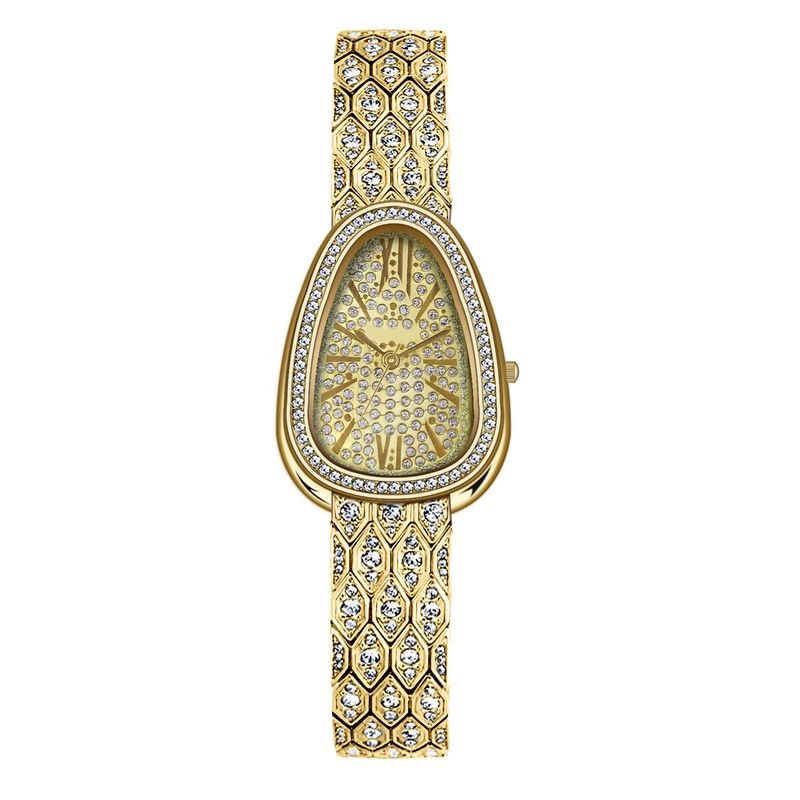 Women Fashion Creative Snake Full Diamond Alloy Quartz Watch