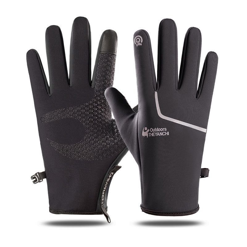 Winter Waterproof Touch Screen Outdoor Windproof Warm Sports Fleece Mountaineering Ski Gloves