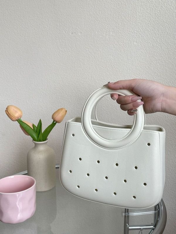 Women Fashion Creative Eva Handle Hole Bag
