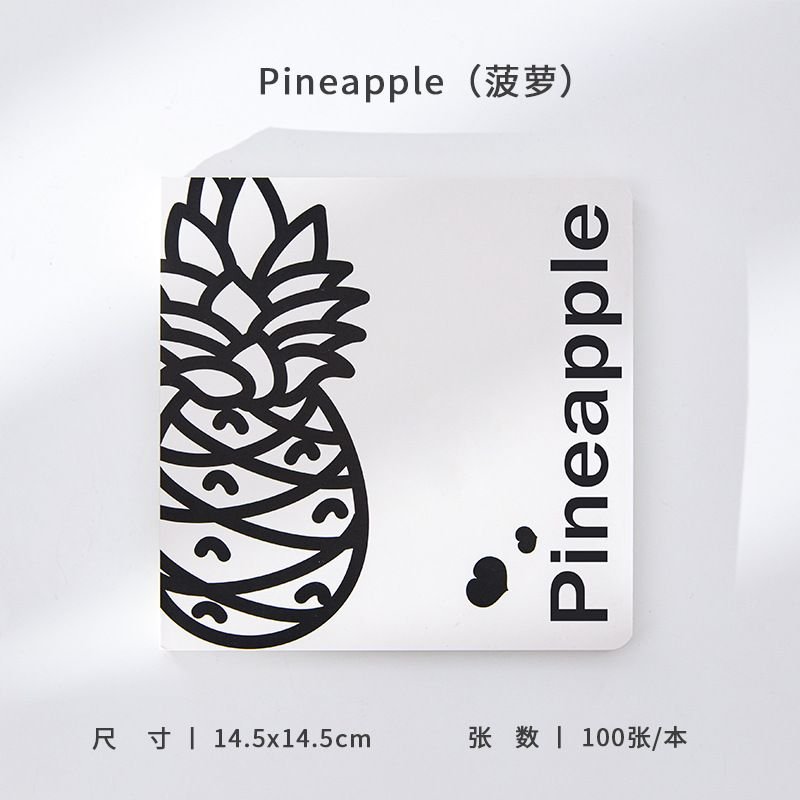 Simple Creative Fruit Pattern Printing Grid Handbook Notepad