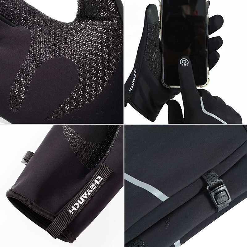 Winter Waterproof Touch Screen Outdoor Windproof Warm Sports Fleece Mountaineering Ski Gloves